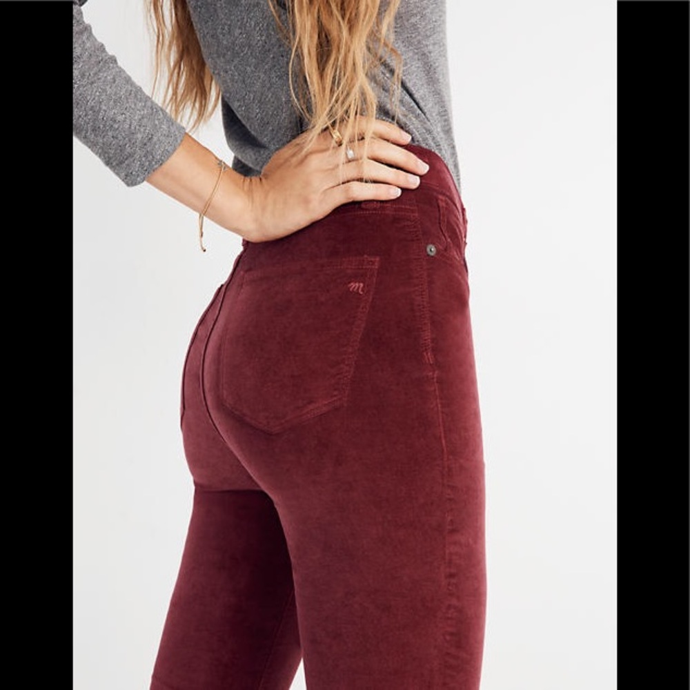 Madewell 10" High-Rise Skinny Jeans Velvet Edition - Picture 4 of 7